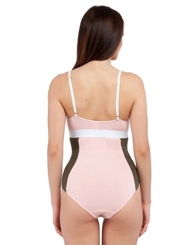 Moschino Logo-Embroidered Cotton Bodysuit — Multicolor Multicolor