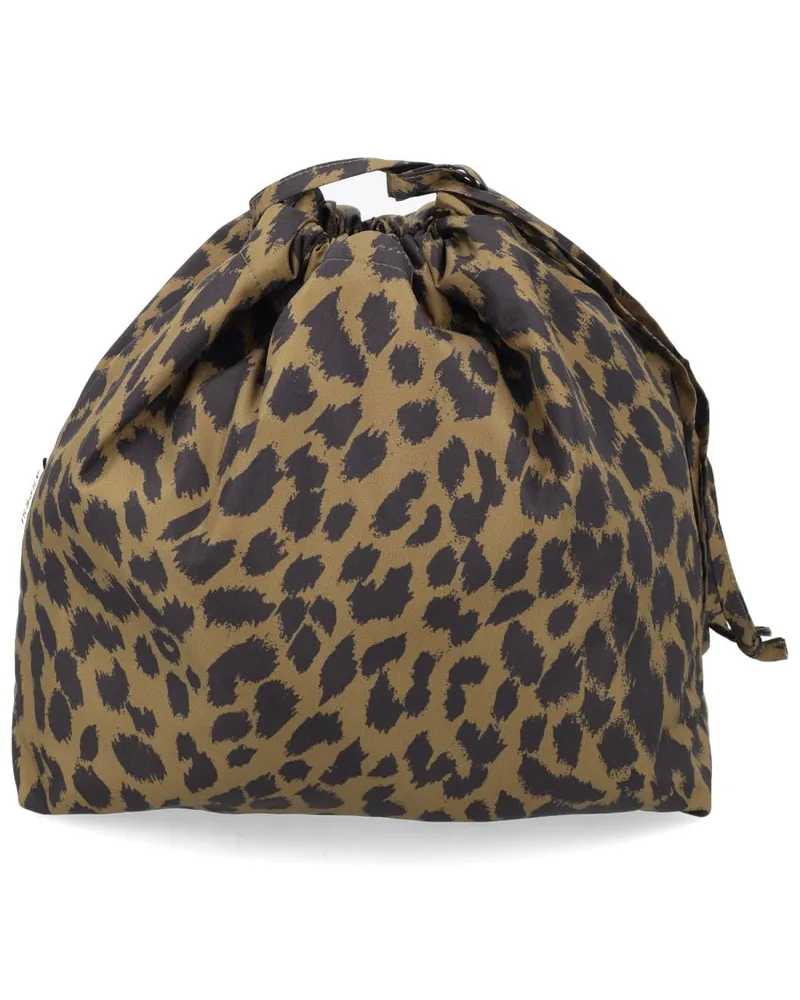 ASPESI Women's Leopard Print Handbag Animalier Polyester Handbags Hand Bags Multicolor