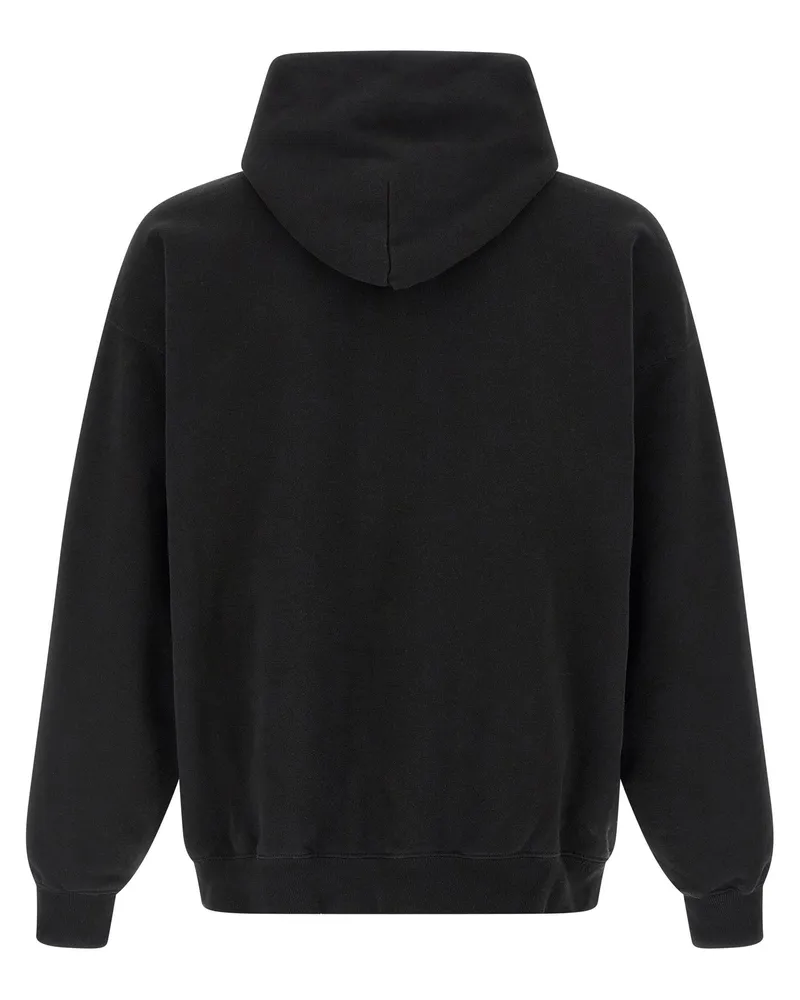 Balenciaga Paris Thunderstorm Graphic Hoodie — Black Black