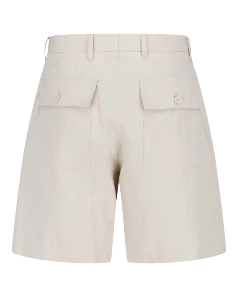 LARDINI Men's Trousers White Linen White
