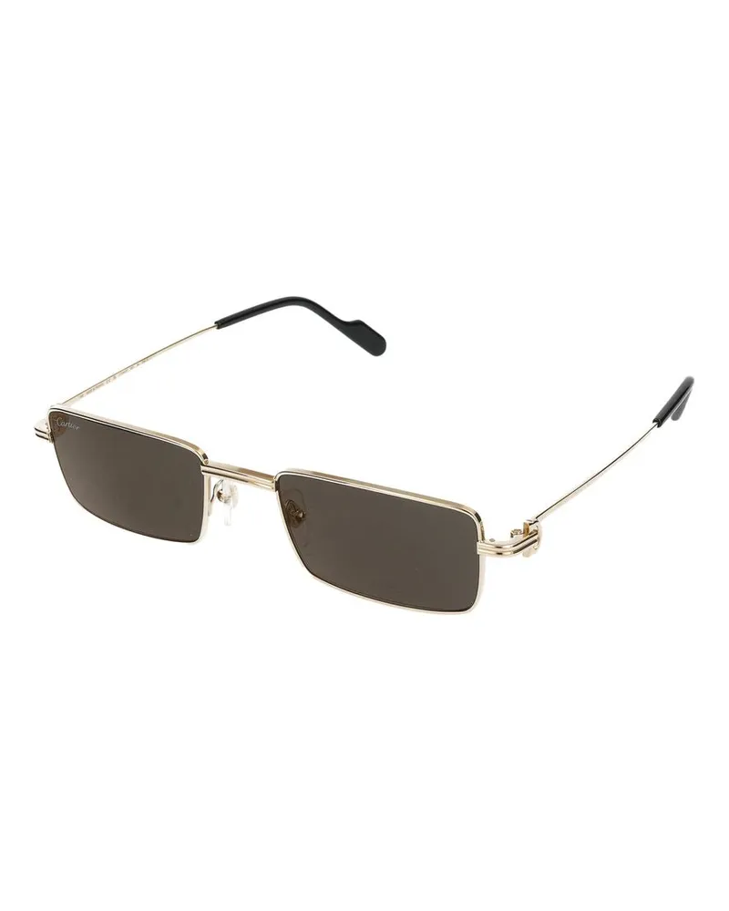 Cartier Unisex Sunglasses  Ct0501s 001 Gold Grey 20-145 Metal Gold