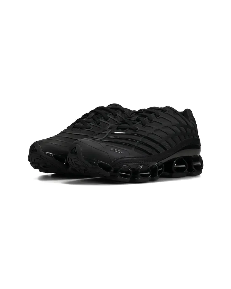 adidas Black Lattice Design Sole Sneaker — Black Black