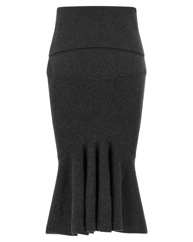 Jacquemus La Jupe Fiocco Skirt — Charcoal Charcoal
