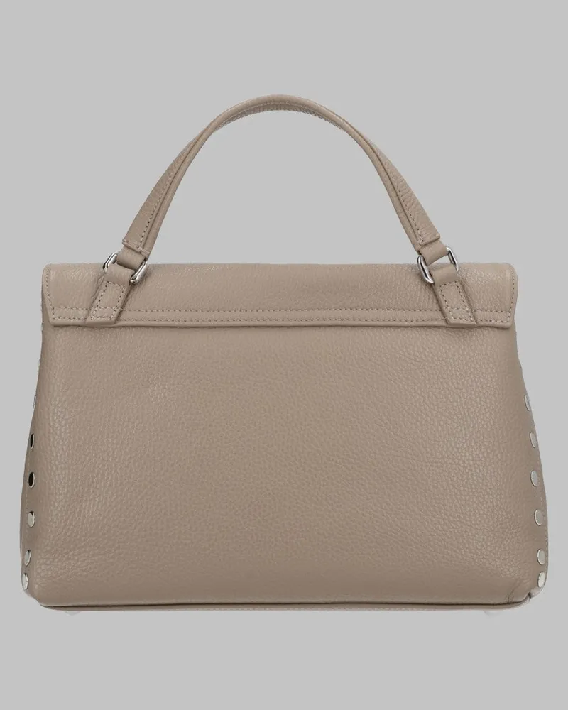 Zanellato Postina Small Leather Shoulder Bag — Beige Beige