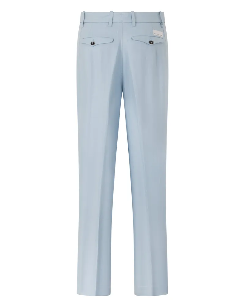 nine:inthe:morning Women's Straight Linen Trousers Light Blue Trouser Suits Light
