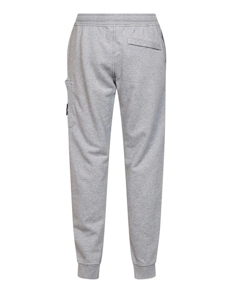 Stone Island Men's Joggers Grey Mélange Organic Cotton Trousers Gray