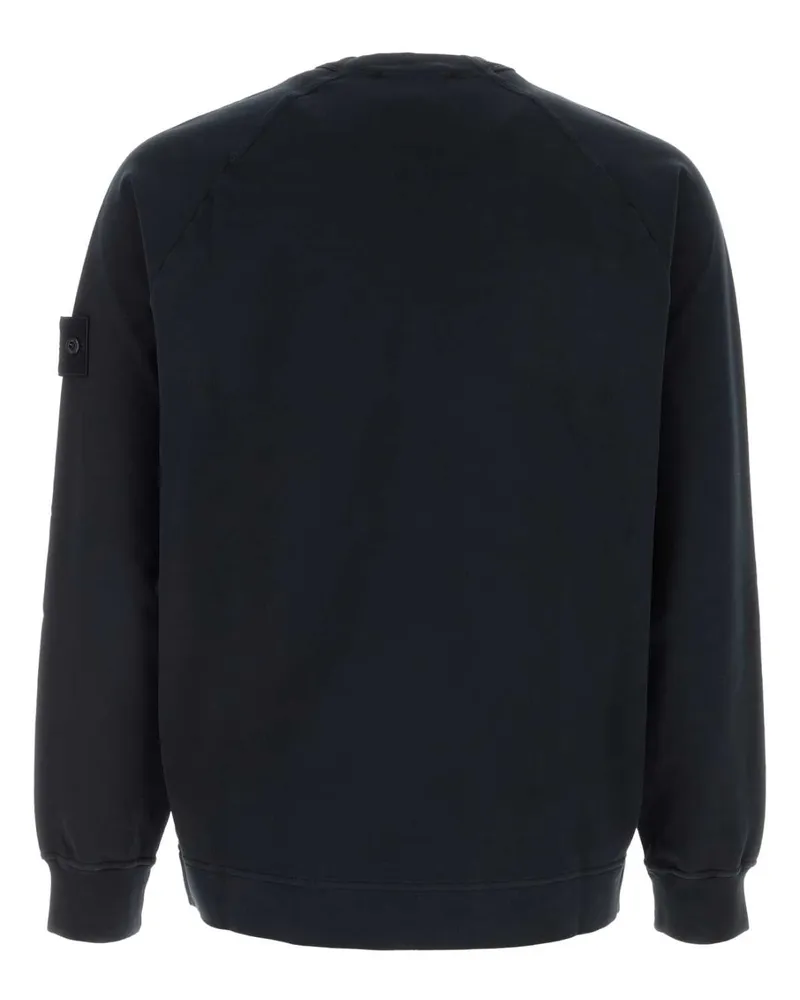 Stone Island Navyblue Exterior: Cotton Elastane Felpe Sweater Navy