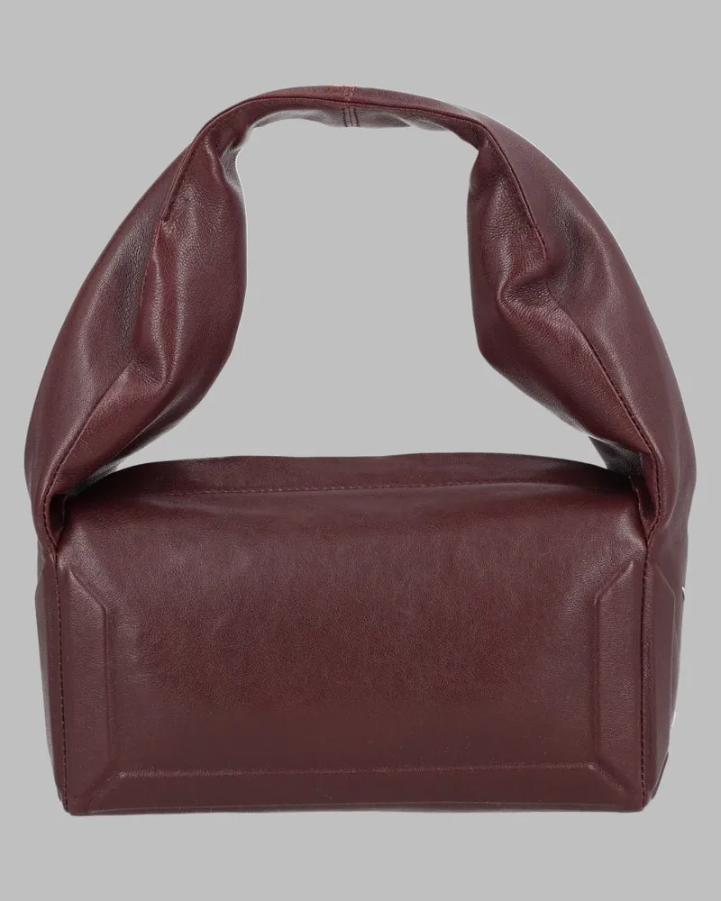 Maison Margiela Unisex Handbag Box East West Small Leather Bordeaux Handbags Hand Bags Burgundy
