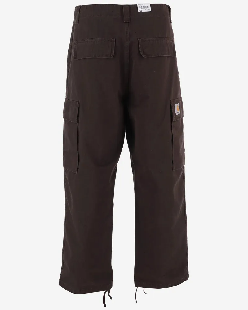 Carhartt WIP Cotton Twill Cargo Pants — Brown Brown