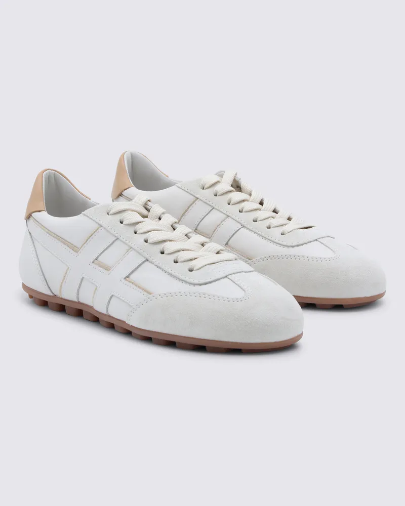 Hogan Women's Sneakers Bianco-Deserto _ Cover Tex-Le Sole El Bianco/deserto Tex/le White