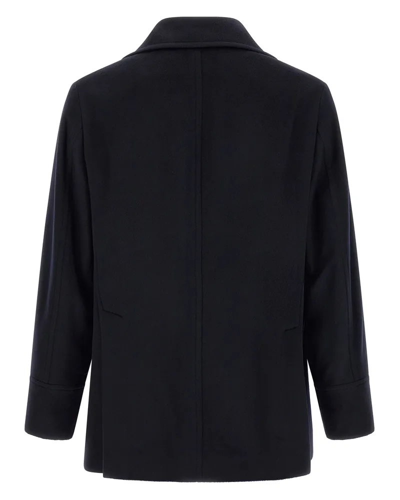 Brunello Cucinelli Men's Blue Virgin Wool Coat Clothing Navy