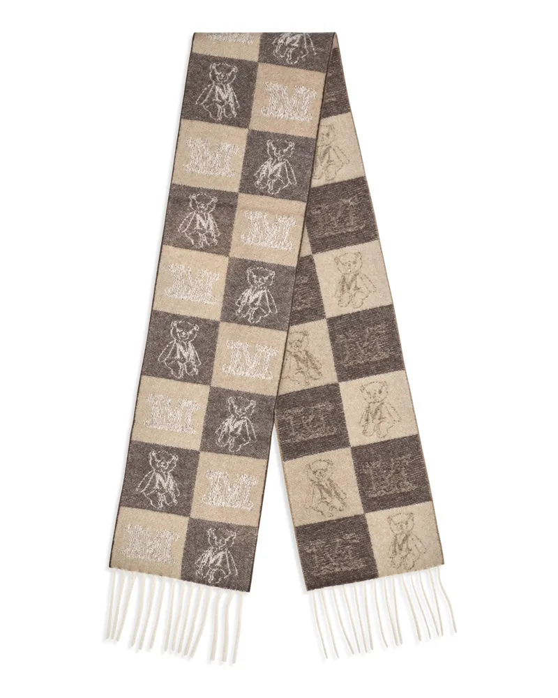 Max Mara Women's Cashmere Fringed Scarf Cammello Kashmir-Capra Hircus Kashmir/capra Scarfs Beige