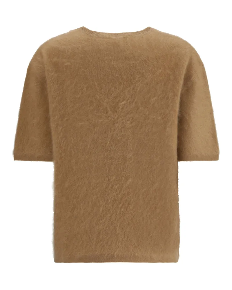 Lisa Yang Women's Sweater Maren Toffee Brushed Cashmere (capra Hircus Beige