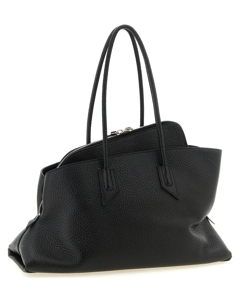 ATTICO Women's Black Bovine Leather Shoulder Bag Black