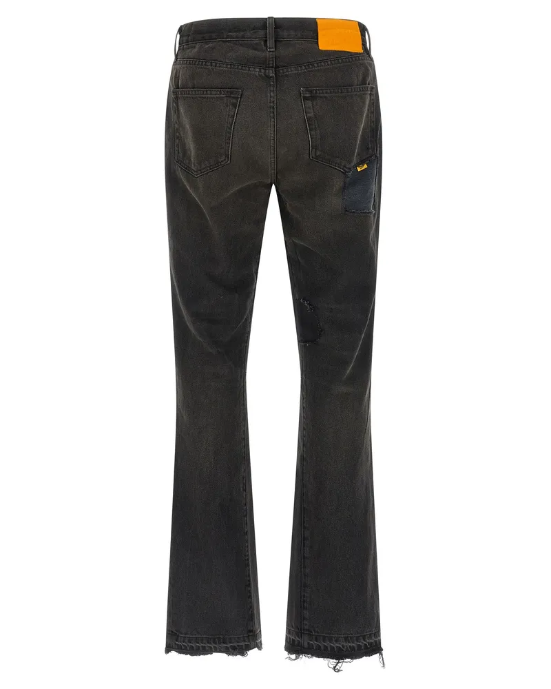 GALLERY DEPT. Men's Black Cotton Flared Jeans Clothing Black