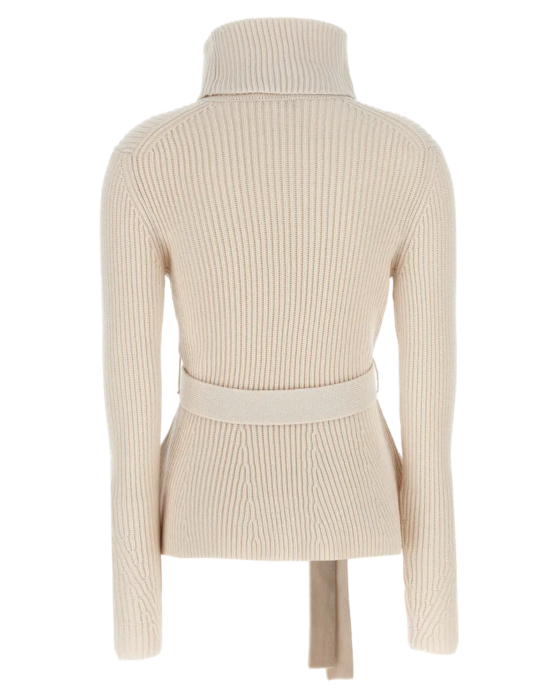 Zimmermann Illustration Peplum Sweater — Beige Beige