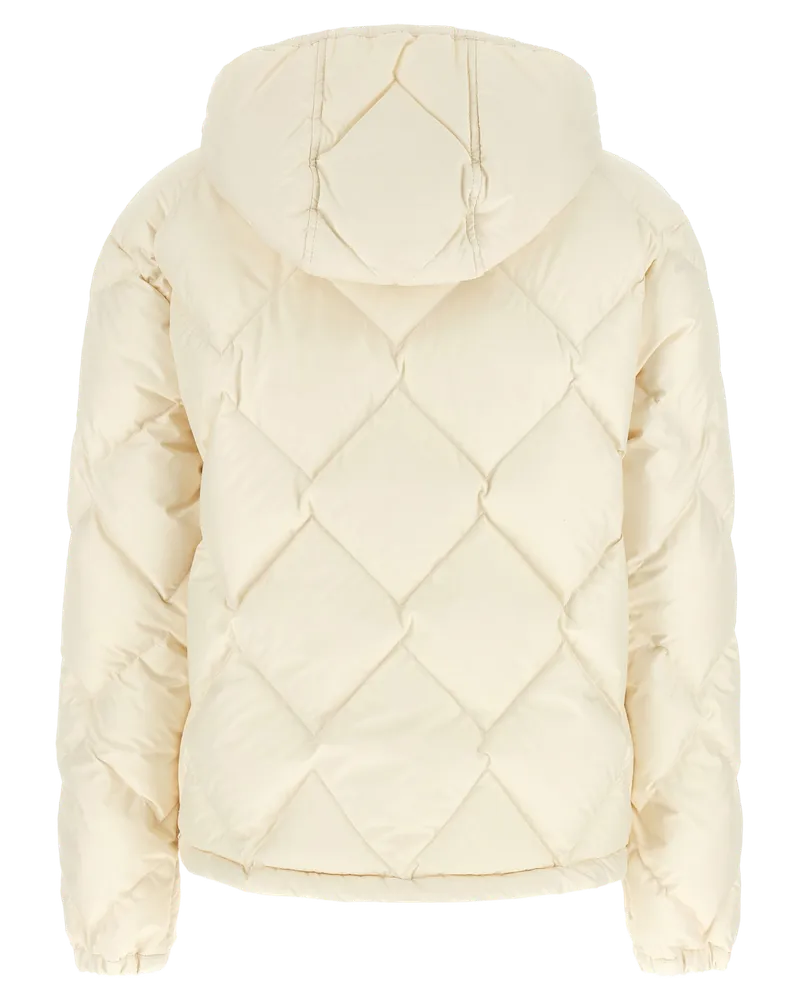 Moncler Women's White Polyester Full-Length Jacket Clothing White