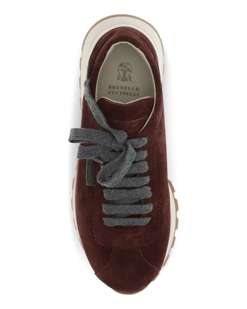 Brunello Cucinelli Runner Sneakers — Red Red