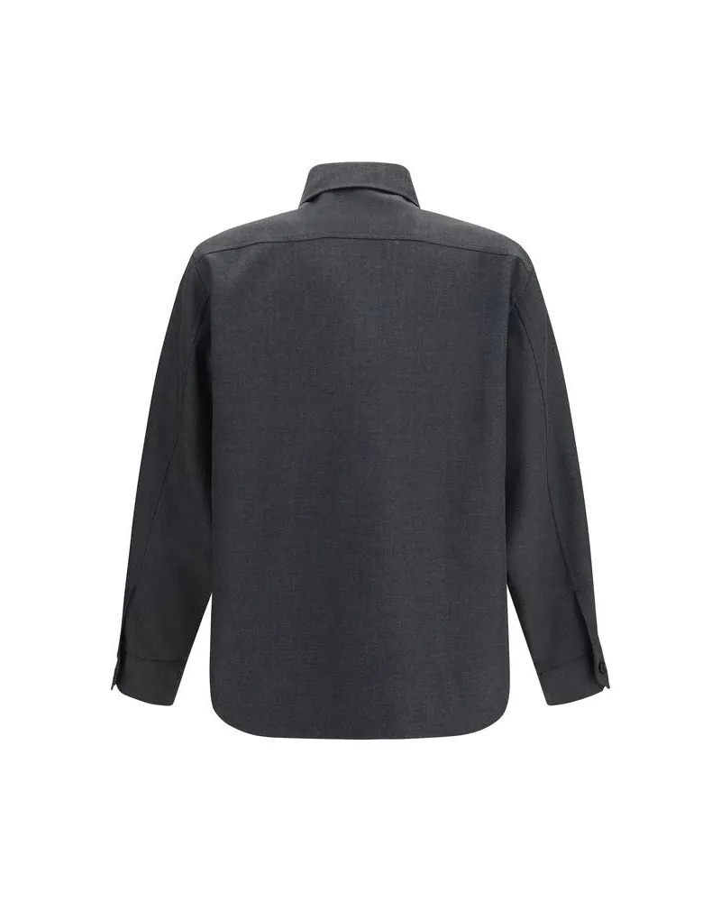 Valentino Garavani Men's Gray Polyester Full-Length Jacket Clothing Gray