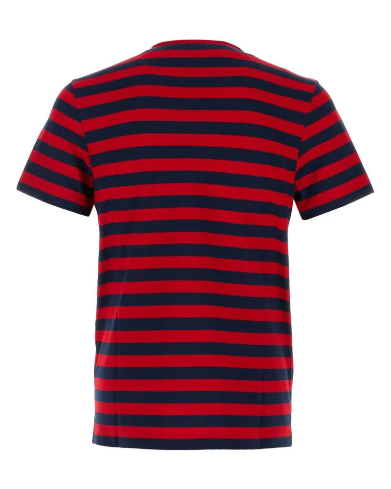 Valentino Garavani Men's Embroidered Piquet Polo Shirt Rossoindaco Exterior: Cotton T-shirts And Polos Red