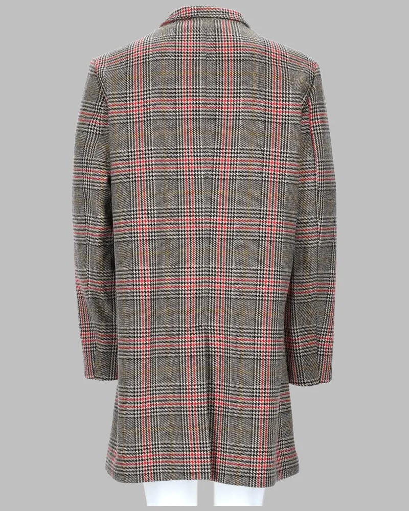 Brian Dales Wool Coat — Multicolor Multicolor