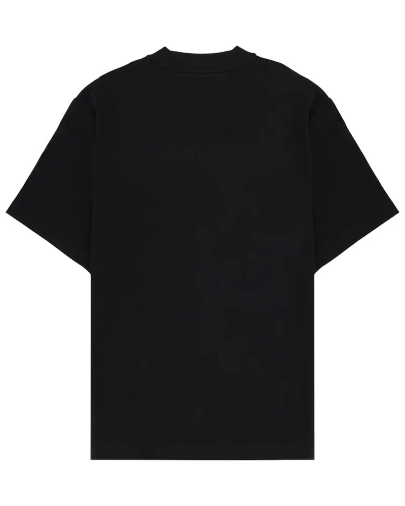 Fred Perry Logo-Embroidered Cotton T-Shirt — Black Black