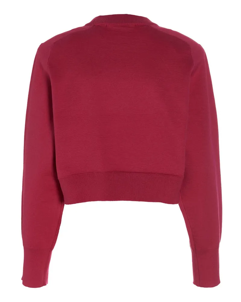 ROTATE Birger Christensen Rhinestone-Embellished Sweatshirt — burgundy Burgundy