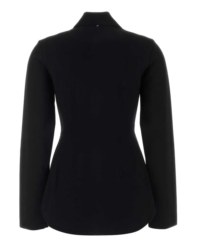SPORTMAX Women's Black Viscose Blend Baffo1234 Cardigan Nero Exterior: Polyester Maglieria Sweater Black