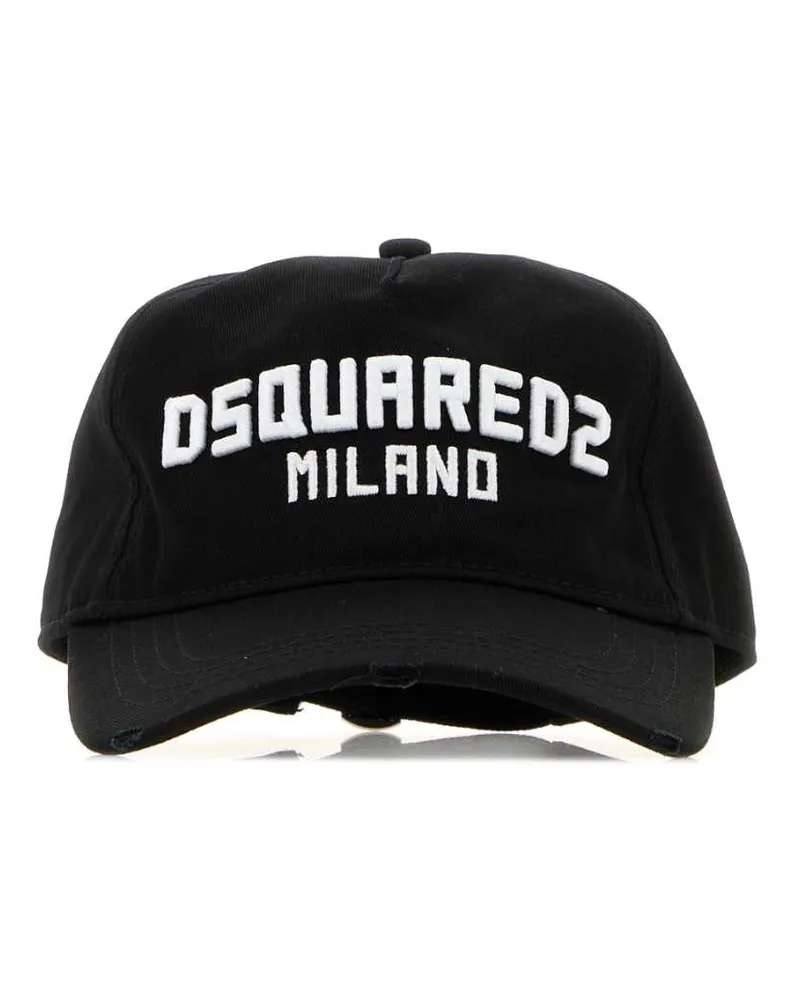 Dsquared2 M063 Exterior: Cotton Cappelli Hat Black