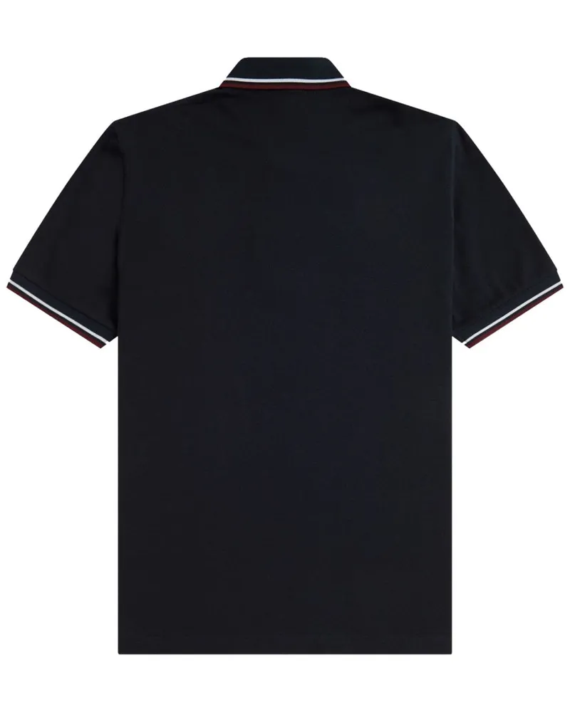 Fred Perry Logo-Embroidered Cotton Polo — Blue Blue