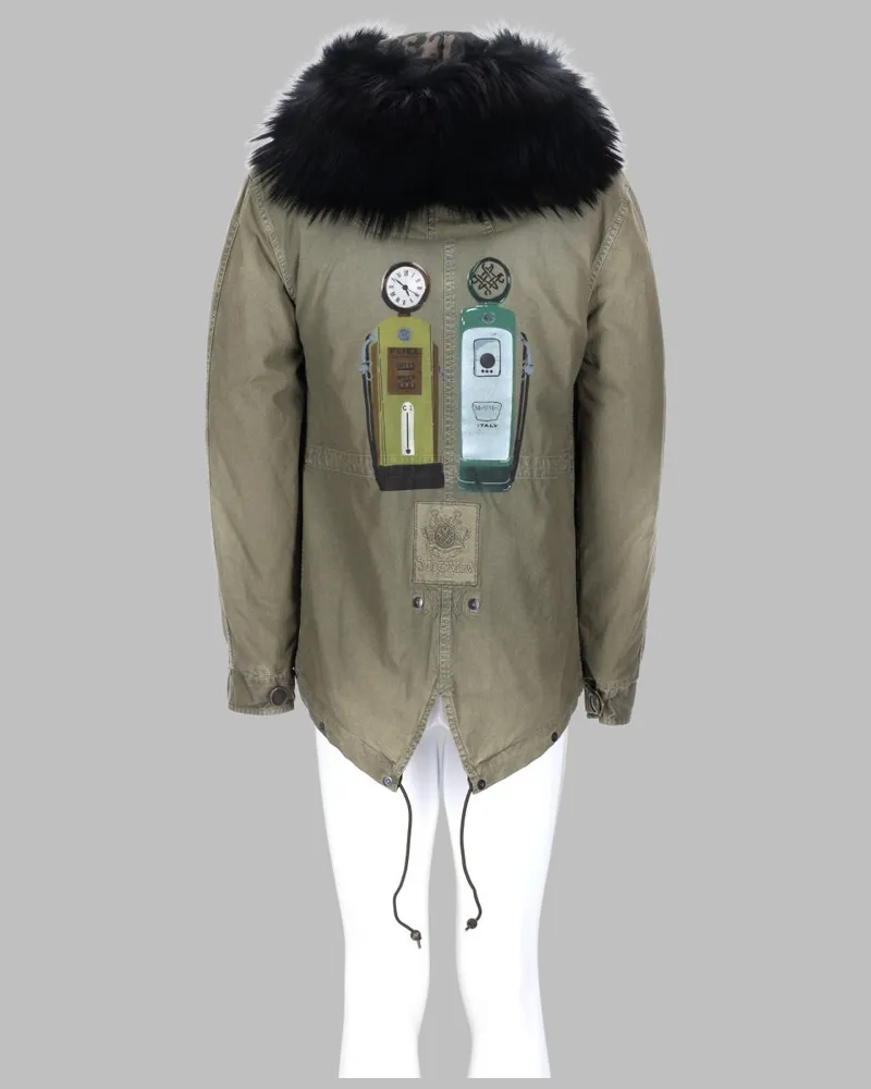 Mr & Mrs Italy Cotton Parka — Green Green