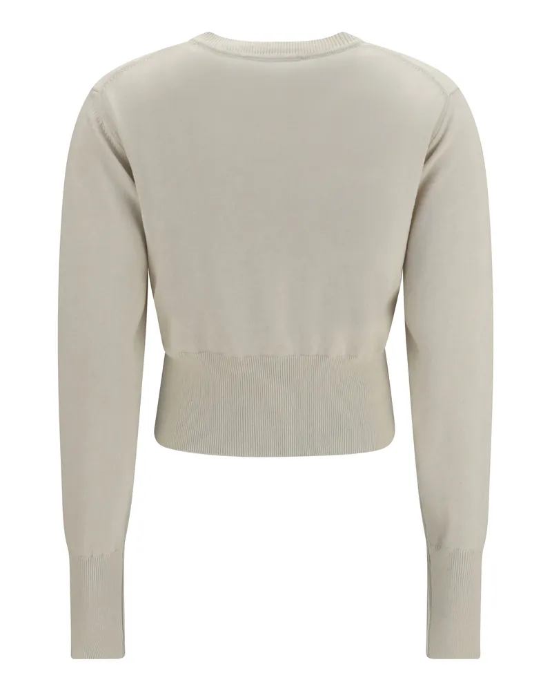 Vivienne Westwood Women's Bea Crop Cardigan Dove White Cotton; Kashmir-Capra Hircus Kashmir/capra Sweater White