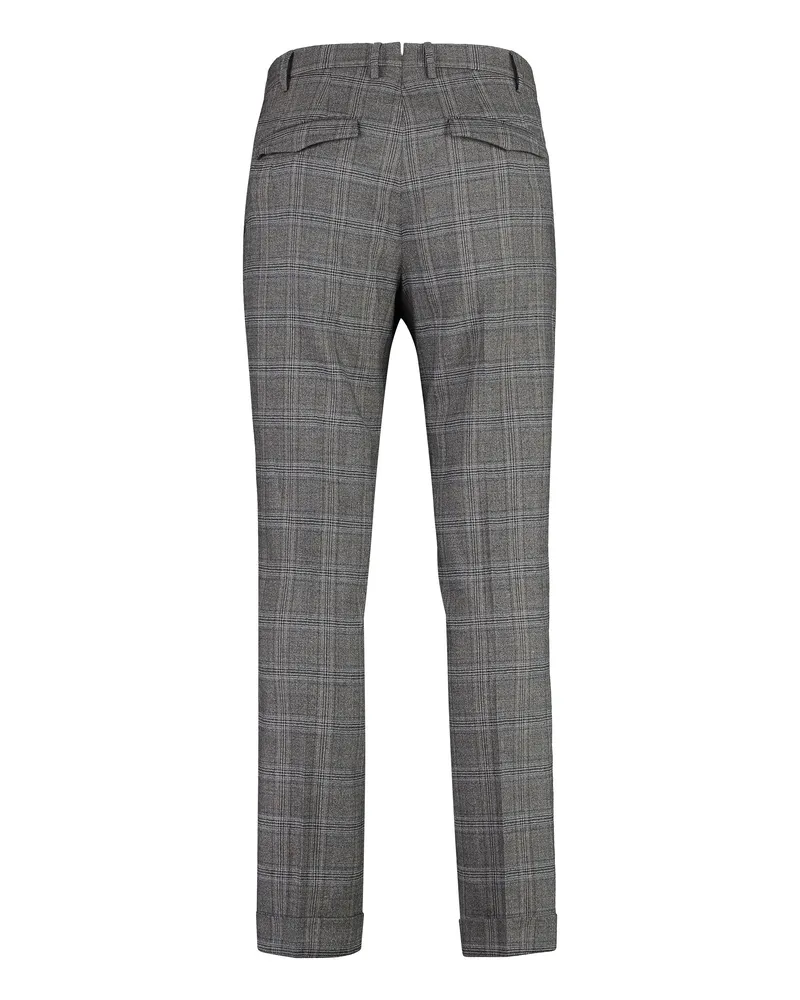 PT TORINO Men's Virgin Wool Trousers Grey Chinos Grey