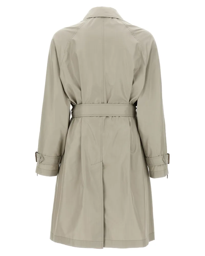Burberry Men's Gray Satin Coat Clothing Gray