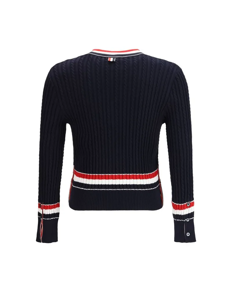 Thom Browne Men's Blue Cotton Sweatshirt Clothing Navy