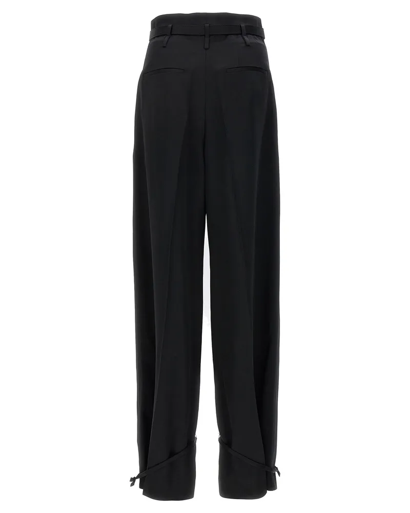 Jil Sander High-Waist Tailored Trousers — Black Black