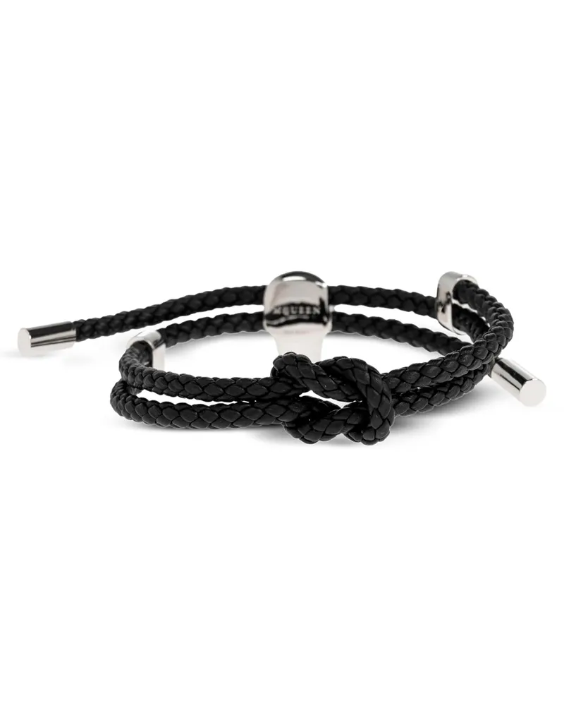 Alexander McQueen Men's Black Calfskin Bracelet Black