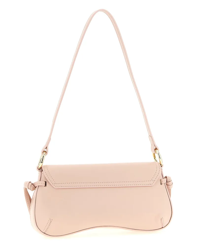 Twin-Set Full Grain Nappa Calf Leather Shoulder Bag — blush Blush