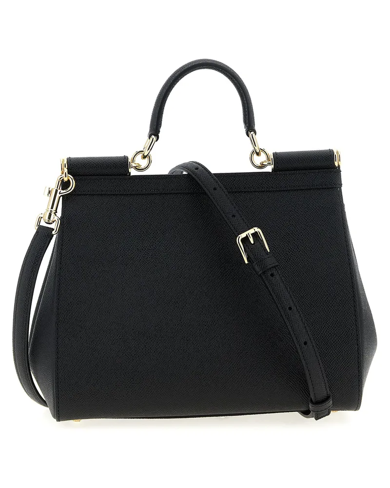 Dolce & Gabbana Women's Black Calfskin Handbag Bag Black