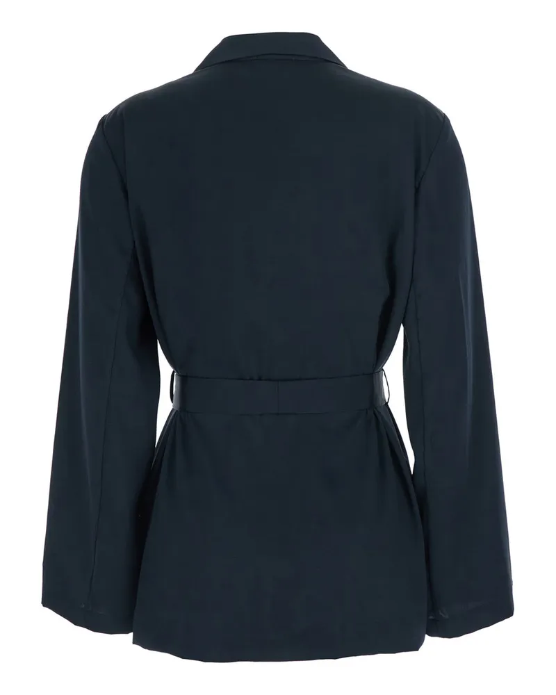 P.A.R.O.S.H. Women Jacket Twill Blue Blazers Navy