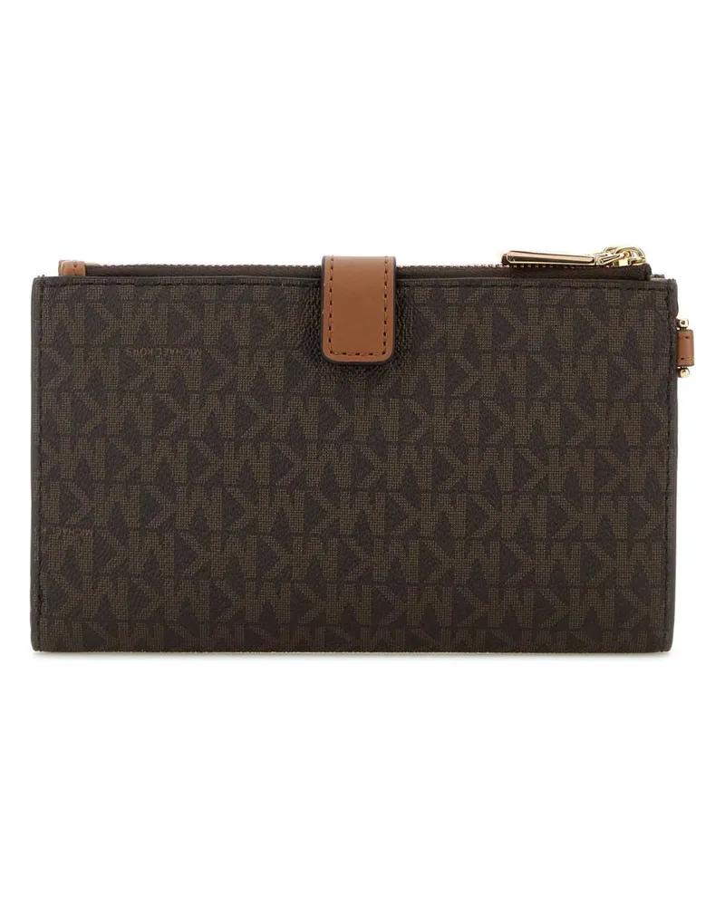 Michael Kors Women's Printed Canvas Wallet Brown Borse A Mano Bag Brown