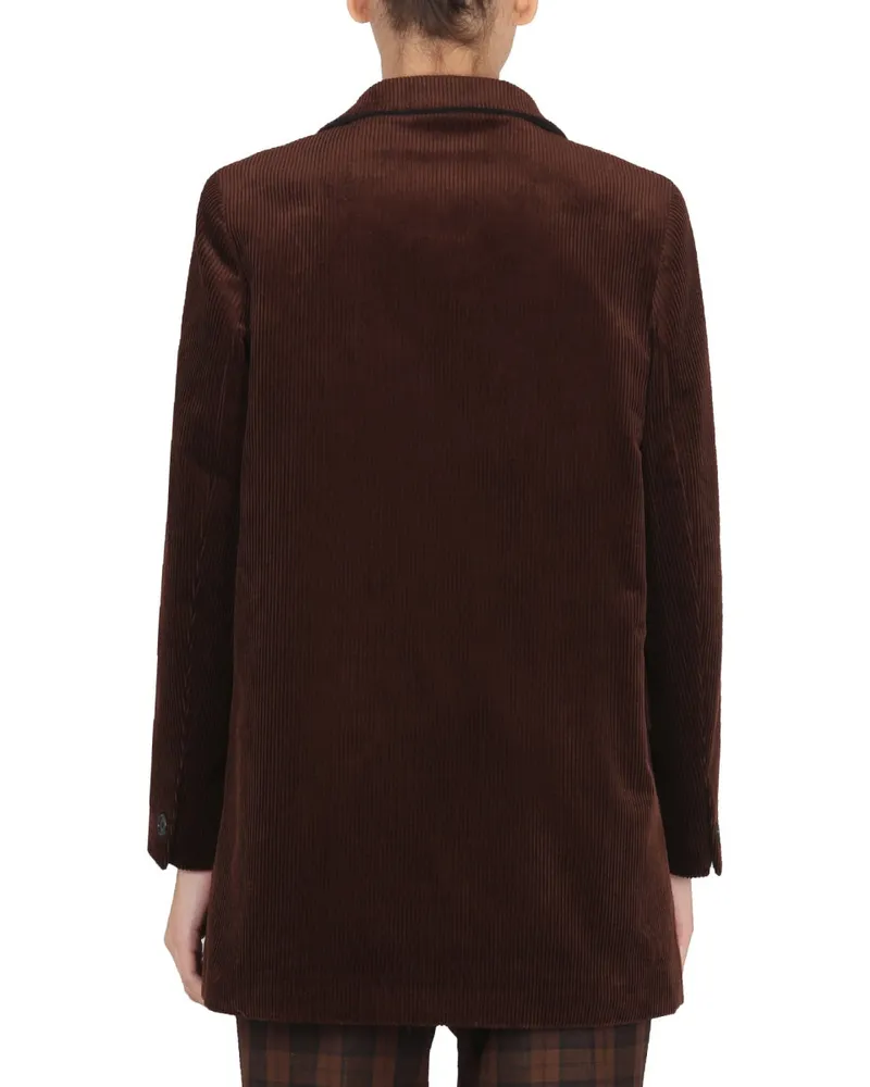 Margaret Howell Cotton Single-Breasted Jacket — Brown Brown