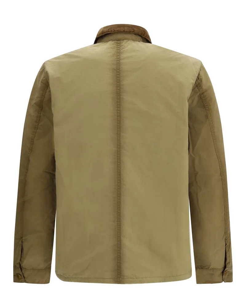 Barbour Men Jacket Troon Washed Waxed Cotton Sand Beige