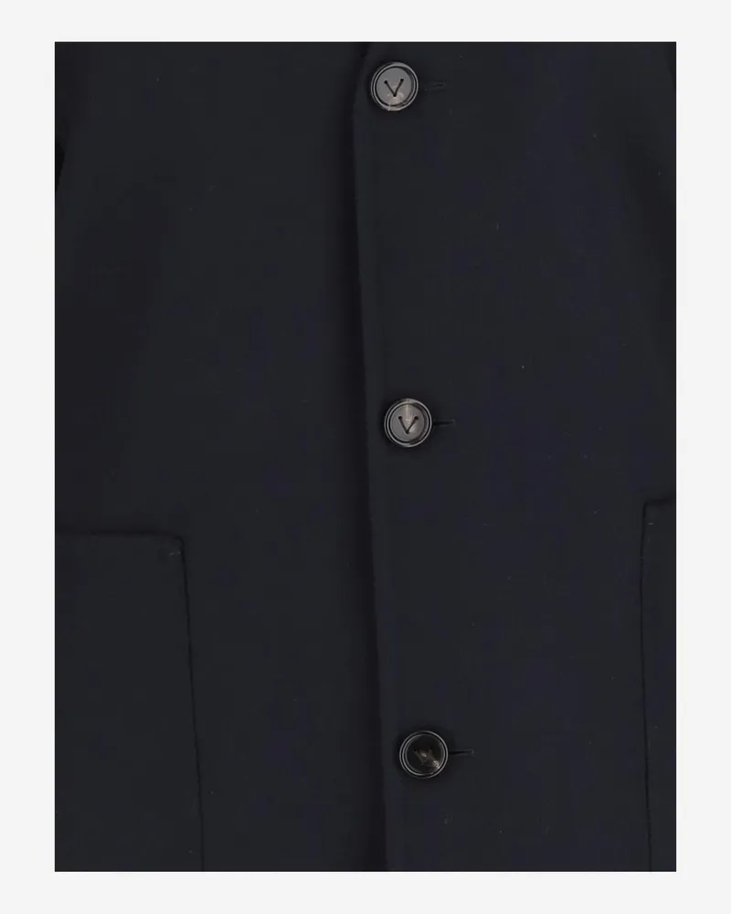 Bottega Veneta Women's Cardigan Wool-Cashmere Navy Sweater Navy