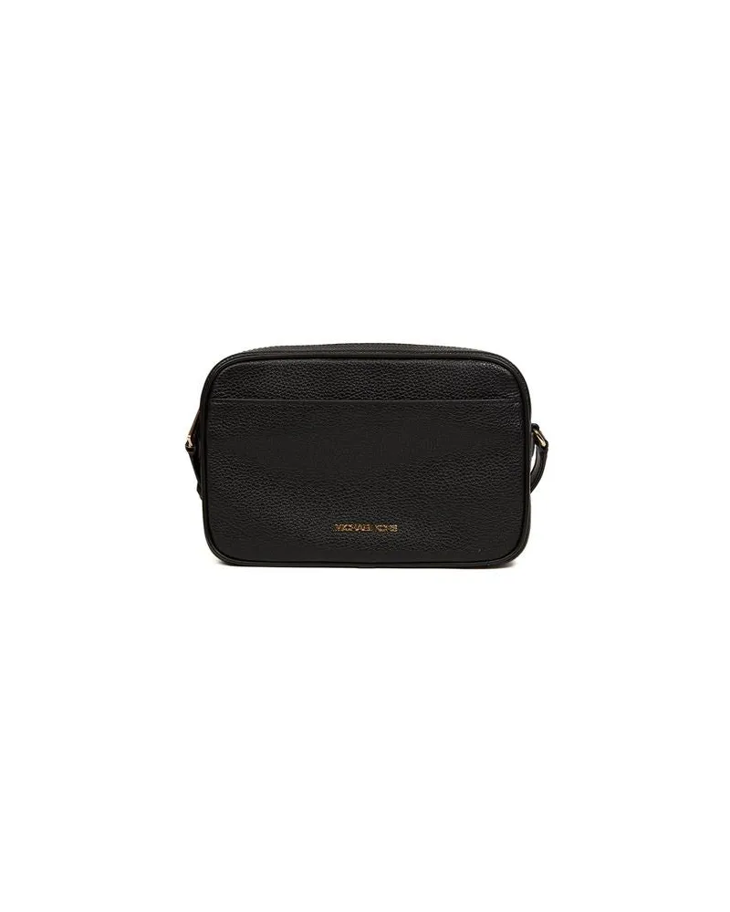 Michael Kors Leather Crossbody Bag — Black Black