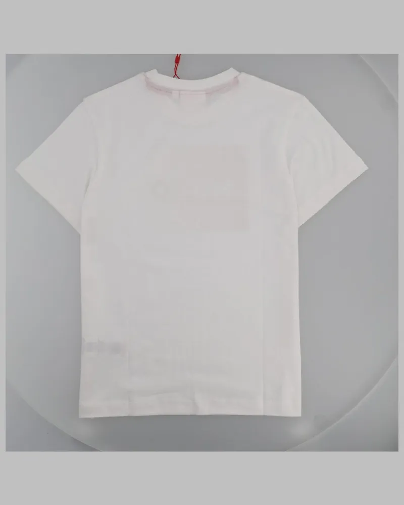 HUGO BOSS Logo-Print Cotton T-Shirt — White White