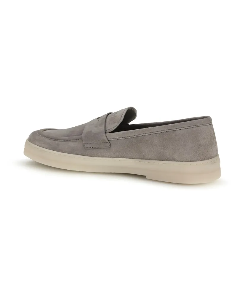 Prada Suede Loafer — Gray Gray