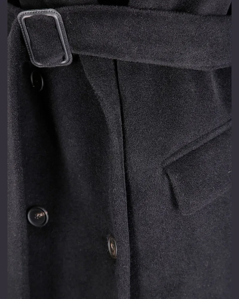 Tagliatore Double-Breasted Wool Coat — Charcoal Charcoal