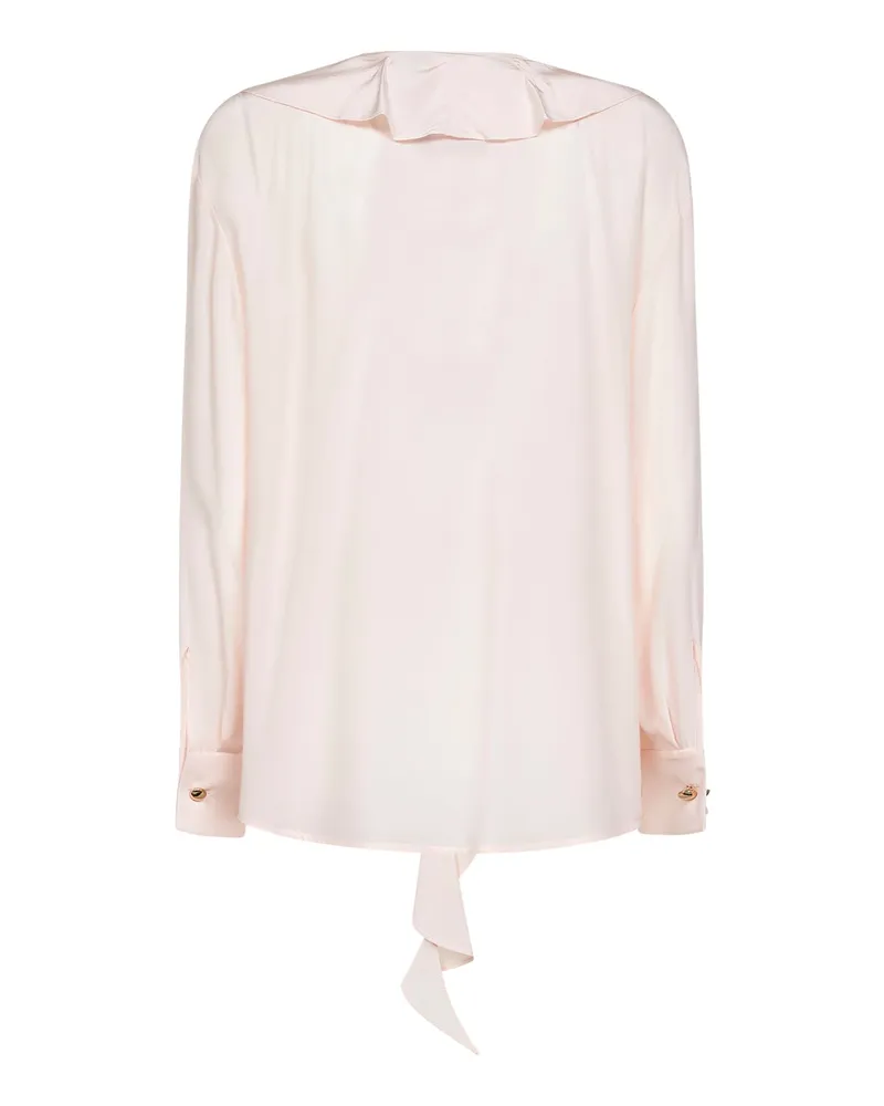 Max Mara Women's Blouse Mstepica Pink Silk Shirt Pink
