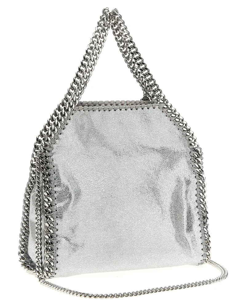 Stella McCartney Women's Falabella Mini Shoulder Bag Silver Polyester Silver